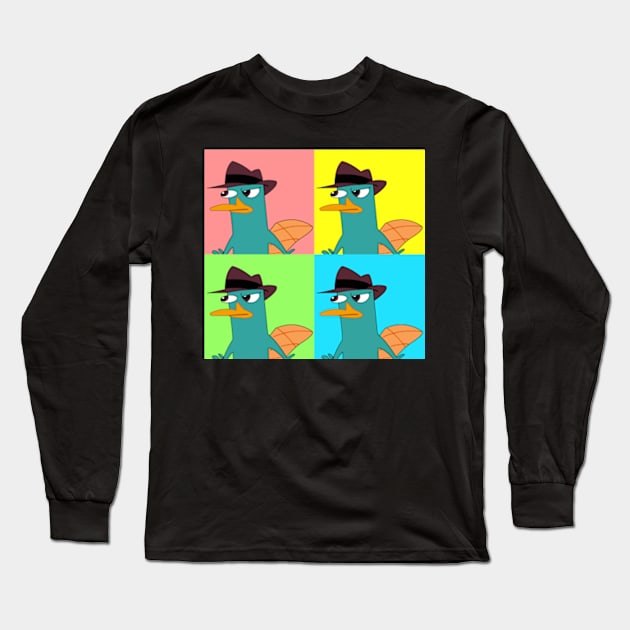 Agent P Phineas Ferb Long Sleeve T-Shirt by LuisP96